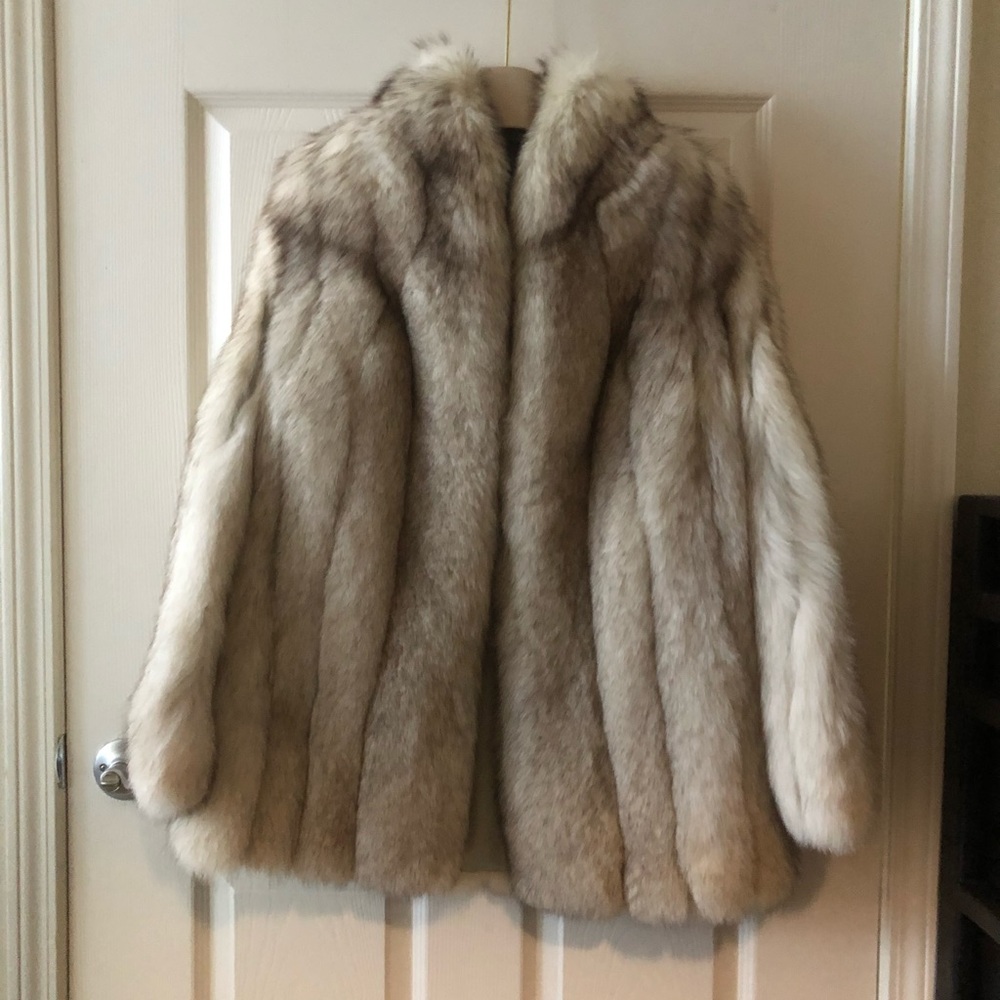 Day Furs Blue Fox Fur Coat